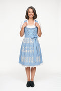 SOLTERI Adeline - Elegant Blue Dirndl Dress Set