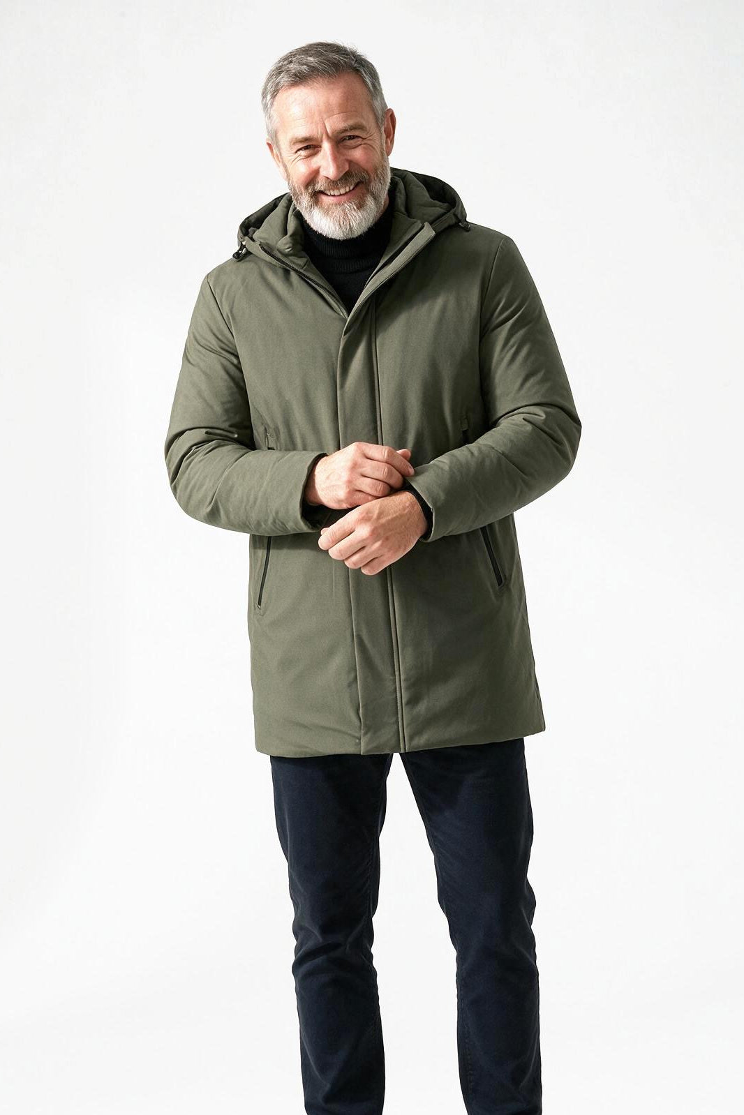 SOLTERI Aldridge - Water-Repellent Hooded Parka - Green