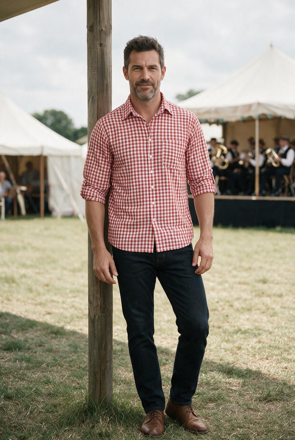 SOLTERI Anton - Bavarian Gingham Check Shirt