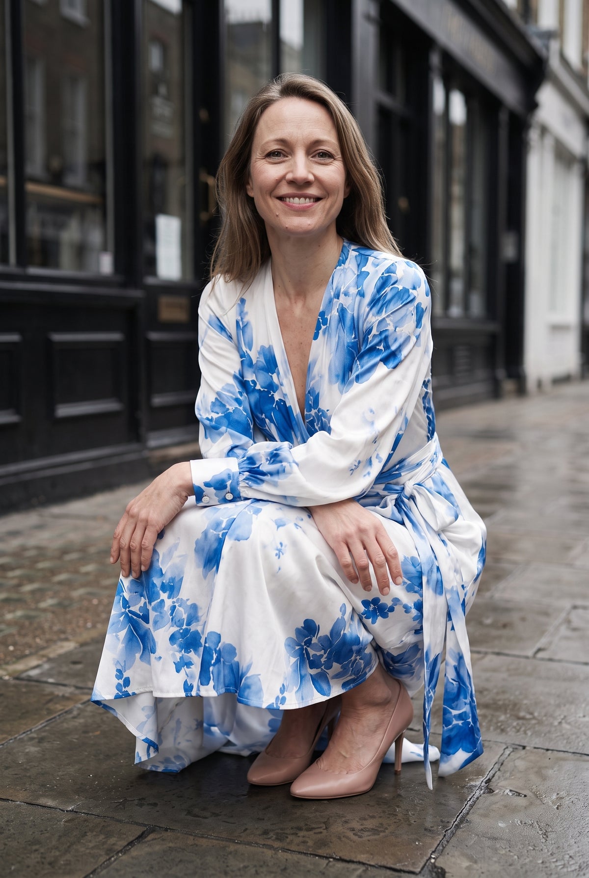 SOLTERI Aurora - Floral Chiffon Maxi Dress