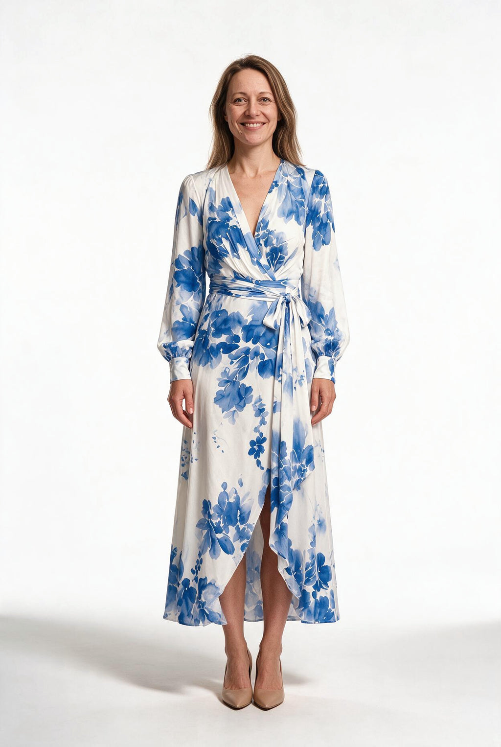 SOLTERI Aurora - Floral Chiffon Maxi Dress