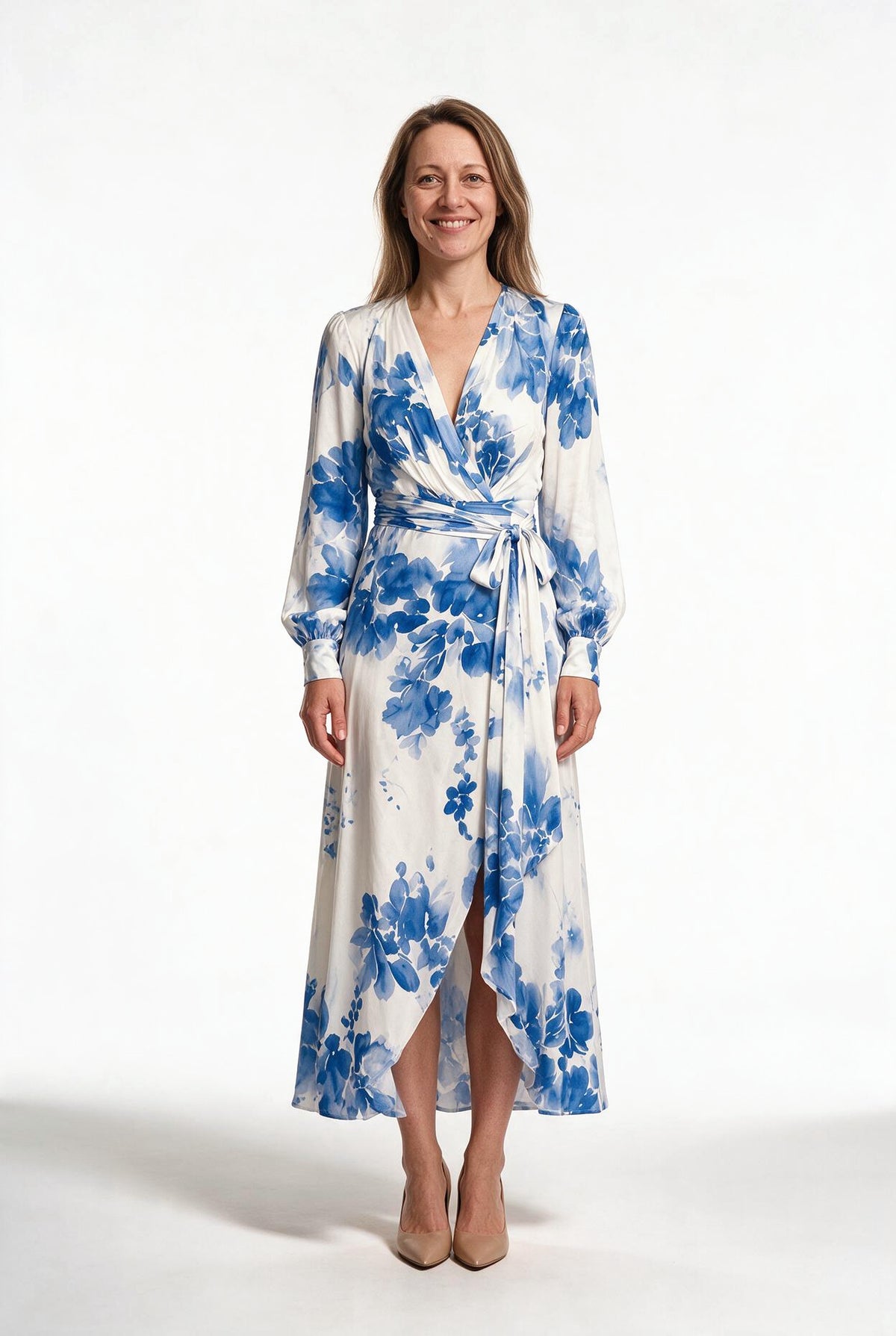 SOLTERI Aurora - Floral Chiffon Maxi Dress