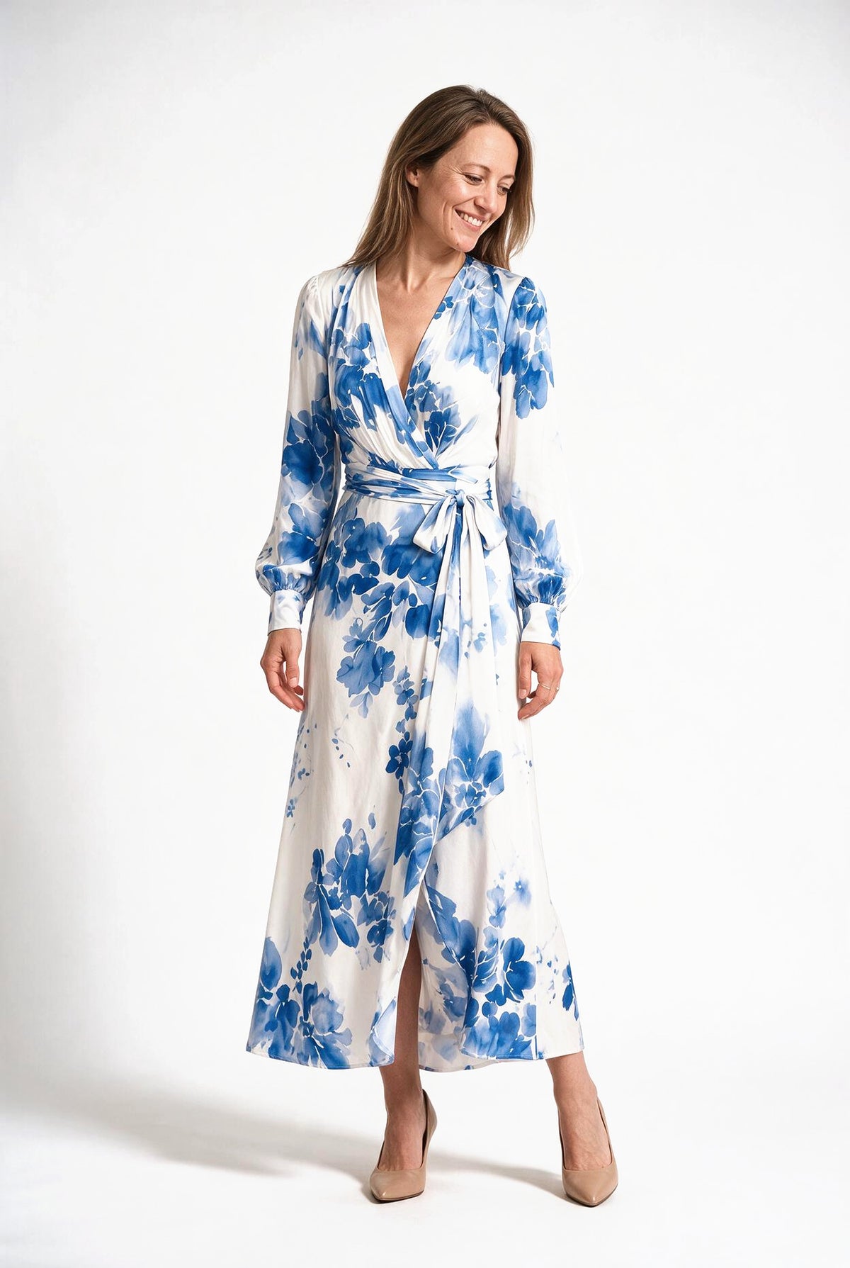 SOLTERI Aurora - Floral Chiffon Maxi Dress