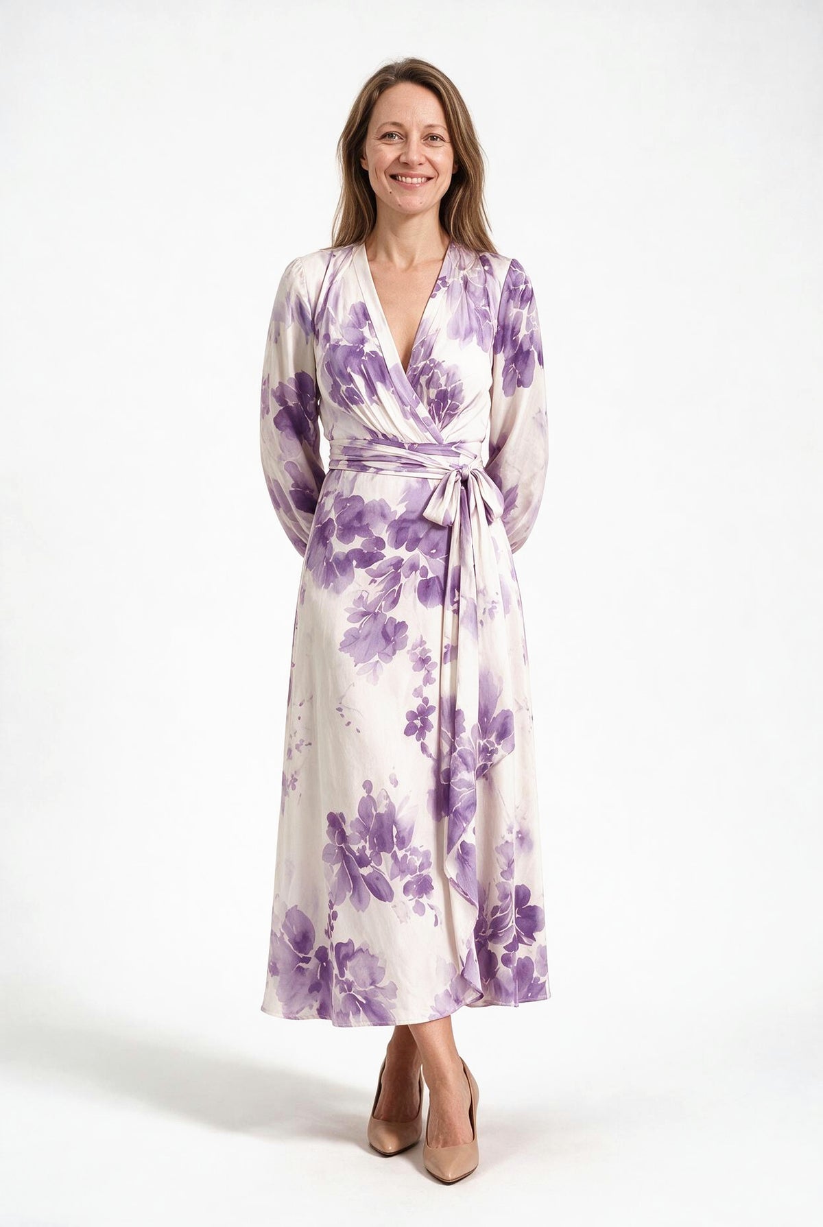 SOLTERI Aurora - Floral Chiffon Maxi Dress