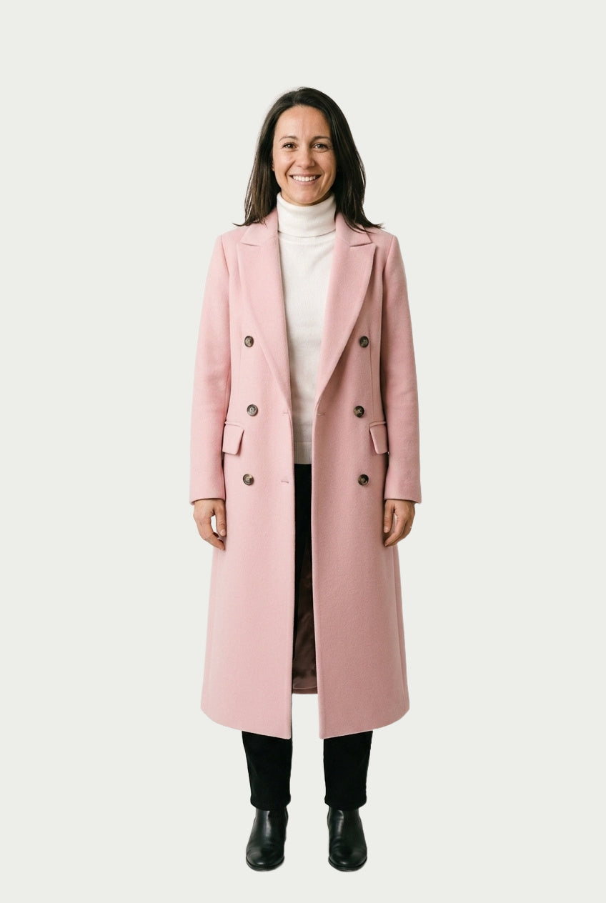 SOLTERI Josephine - Longline Double-Breasted Tailored Coat