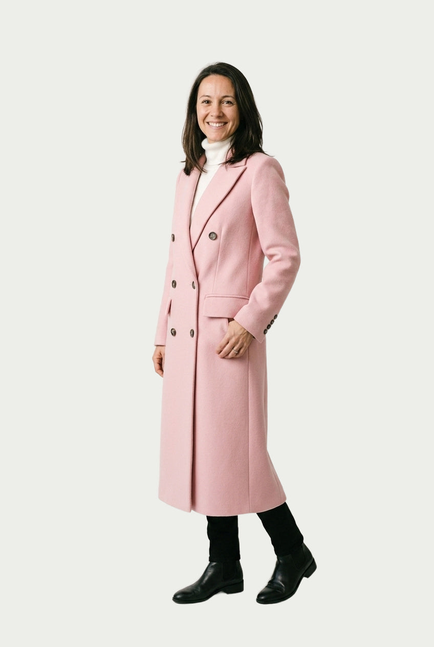 SOLTERI Josephine - Longline Double-Breasted Tailored Coat