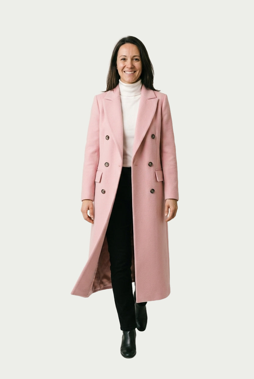 SOLTERI Josephine - Longline Double-Breasted Tailored Coat