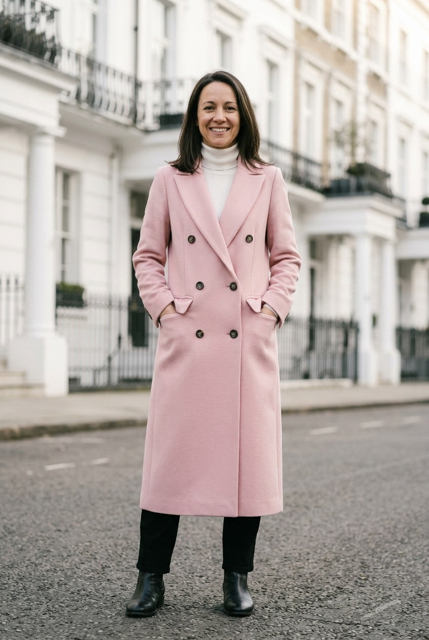 SOLTERI Josephine - Longline Double-Breasted Tailored Coat