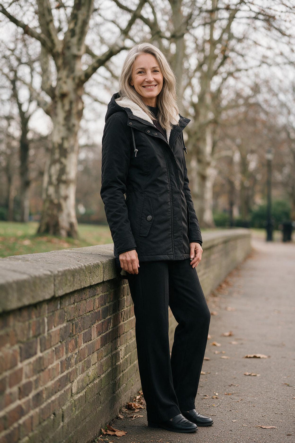 SOLTERI Berenice - Hooded Fleece-Lined Coat