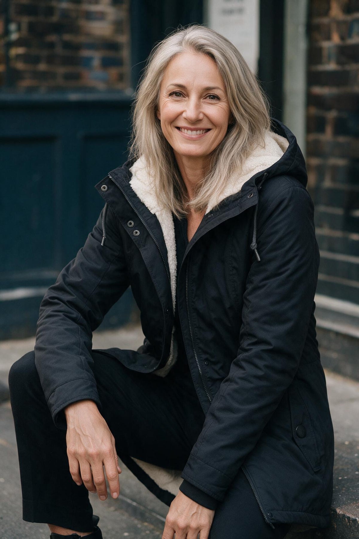 SOLTERI Berenice - Hooded Fleece-Lined Coat