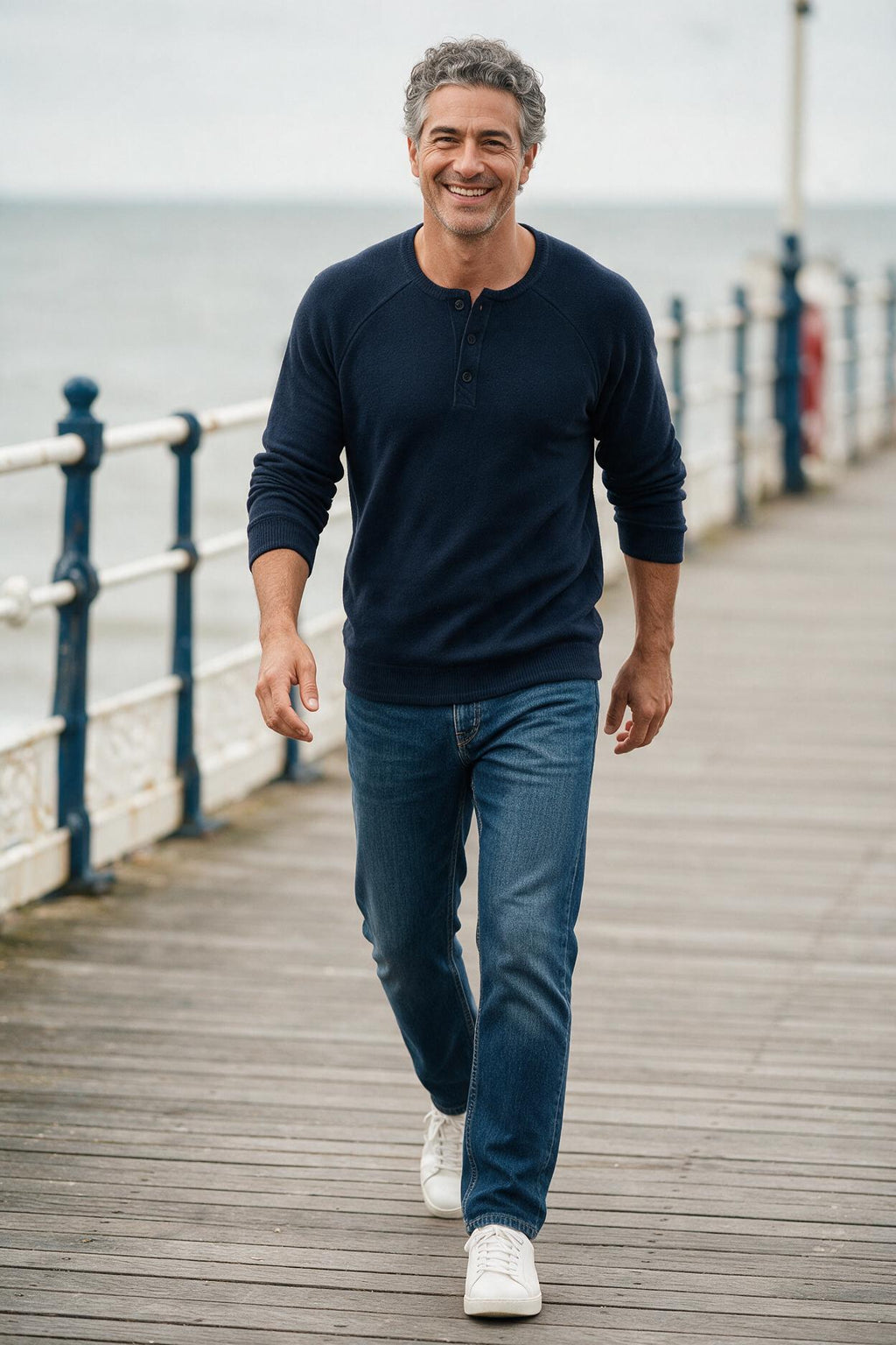 SOLTERI Henley Sweater for Men