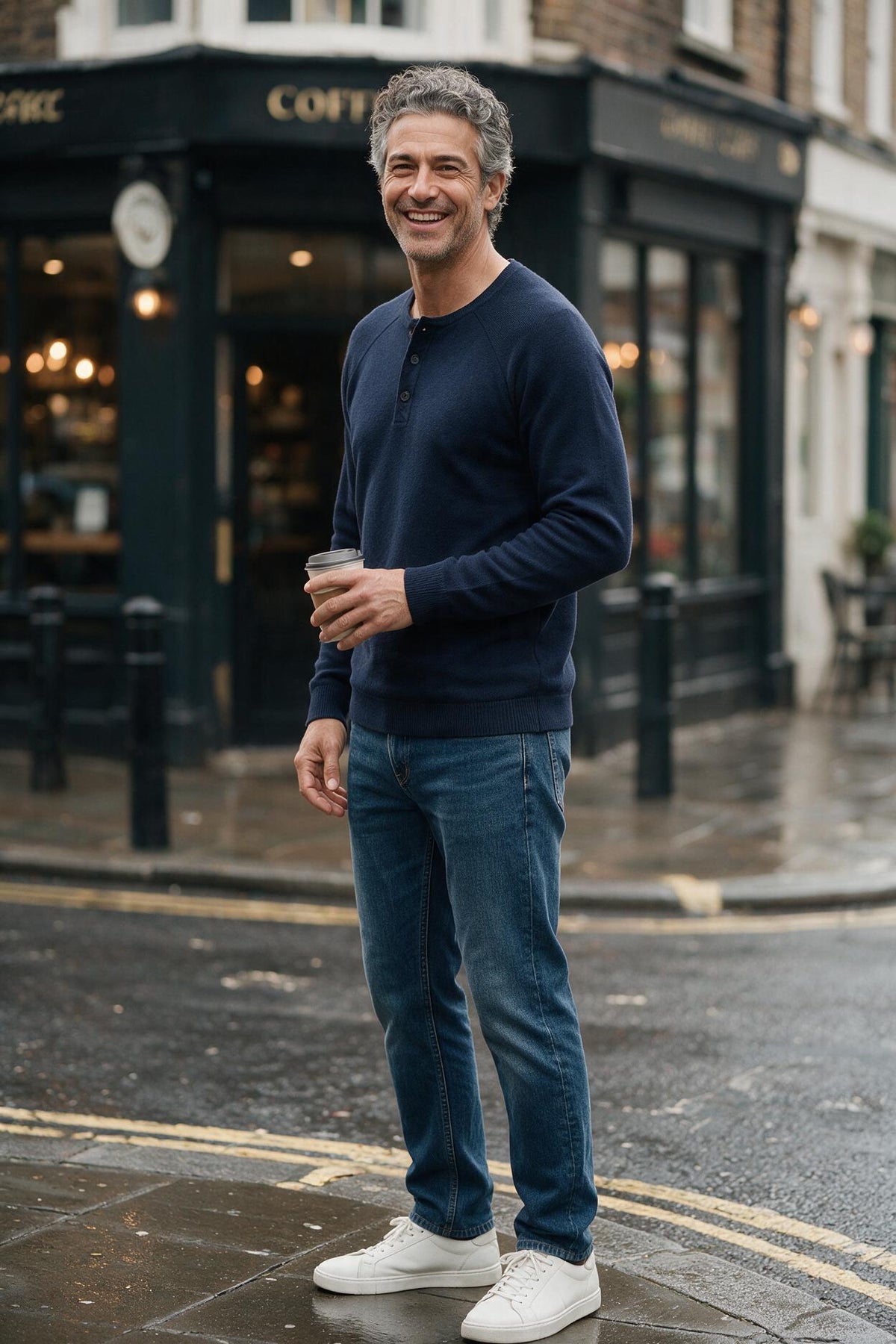 SOLTERI Henley Sweater for Men