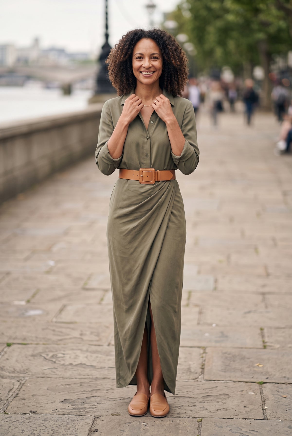 SOLTERI Charlotte - Elegant Long Sleeve Maxi Dress