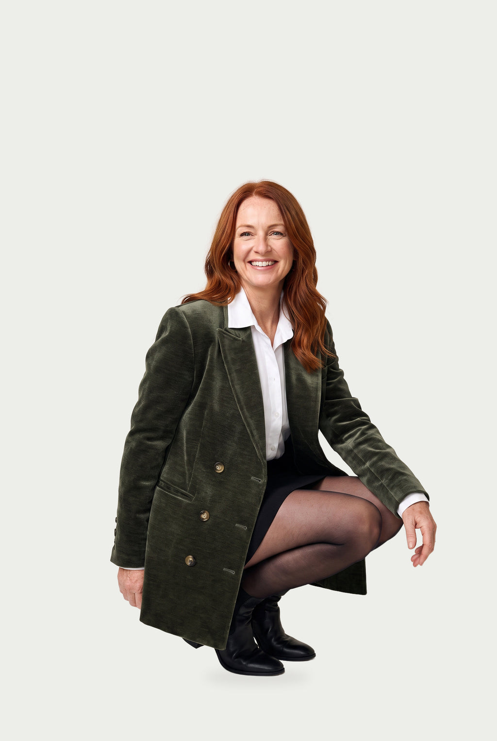 SOLTERI Annika - Oversized Velvet Blazer