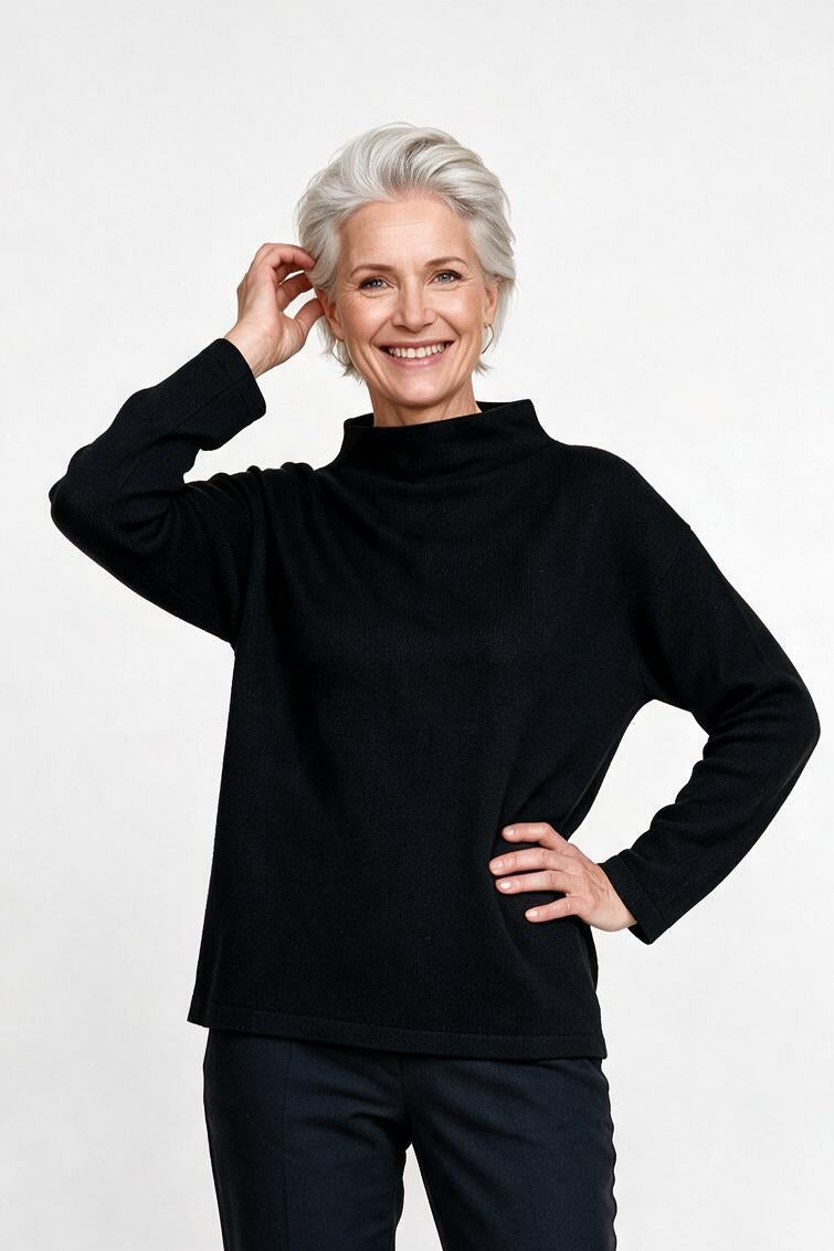 SOLTERI Evelina | High-Neck Knit Top