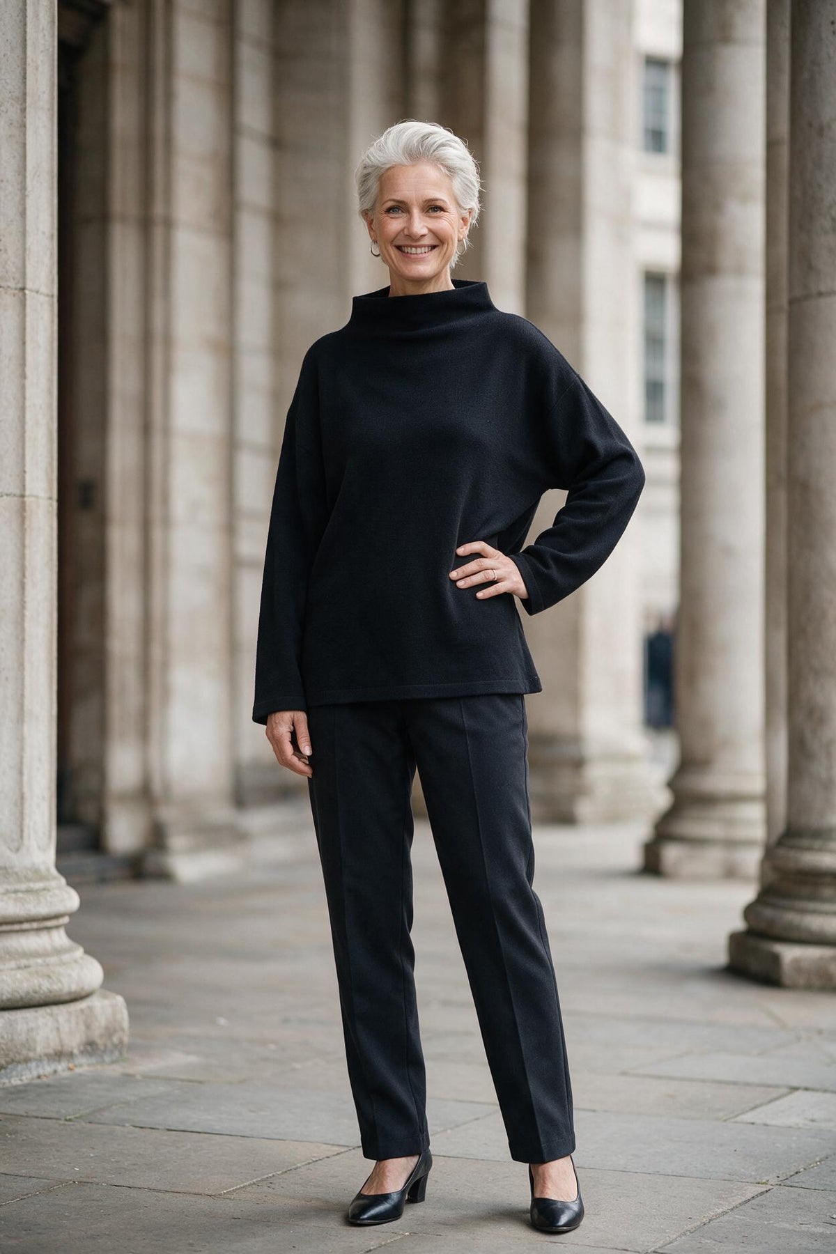 SOLTERI Evelina | High-Neck Knit Top
