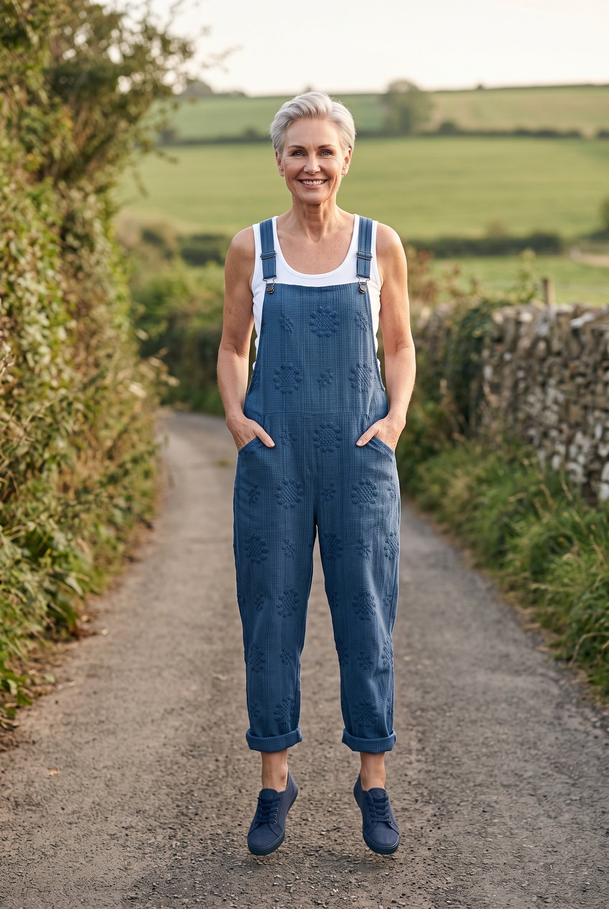 SOLTERI Alma - Textured Bib Dungarees