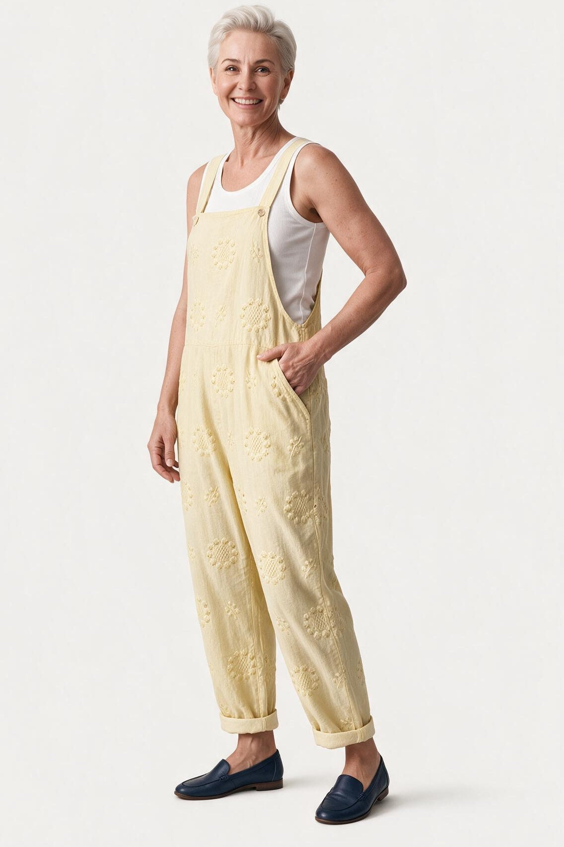 SOLTERI Alma - Textured Bib Dungarees