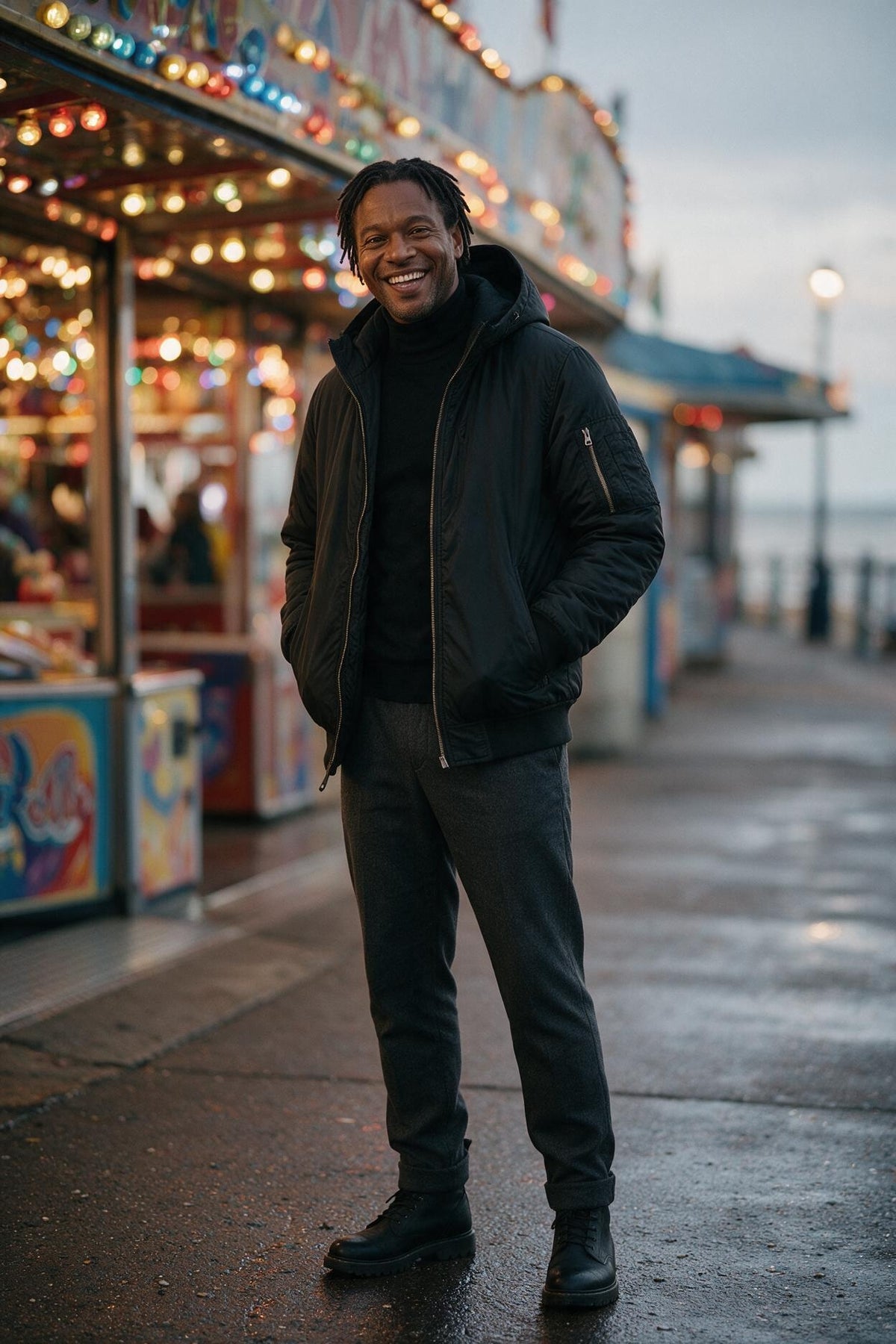 SOLTERI Corbin - Quilted Lined Bomber Jacket