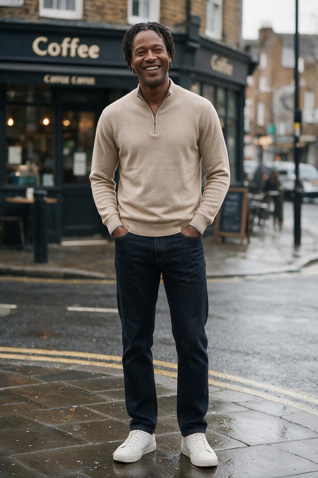 SOLTERI Davy | Men's Cozy Quarter Zip Knit Pullover
