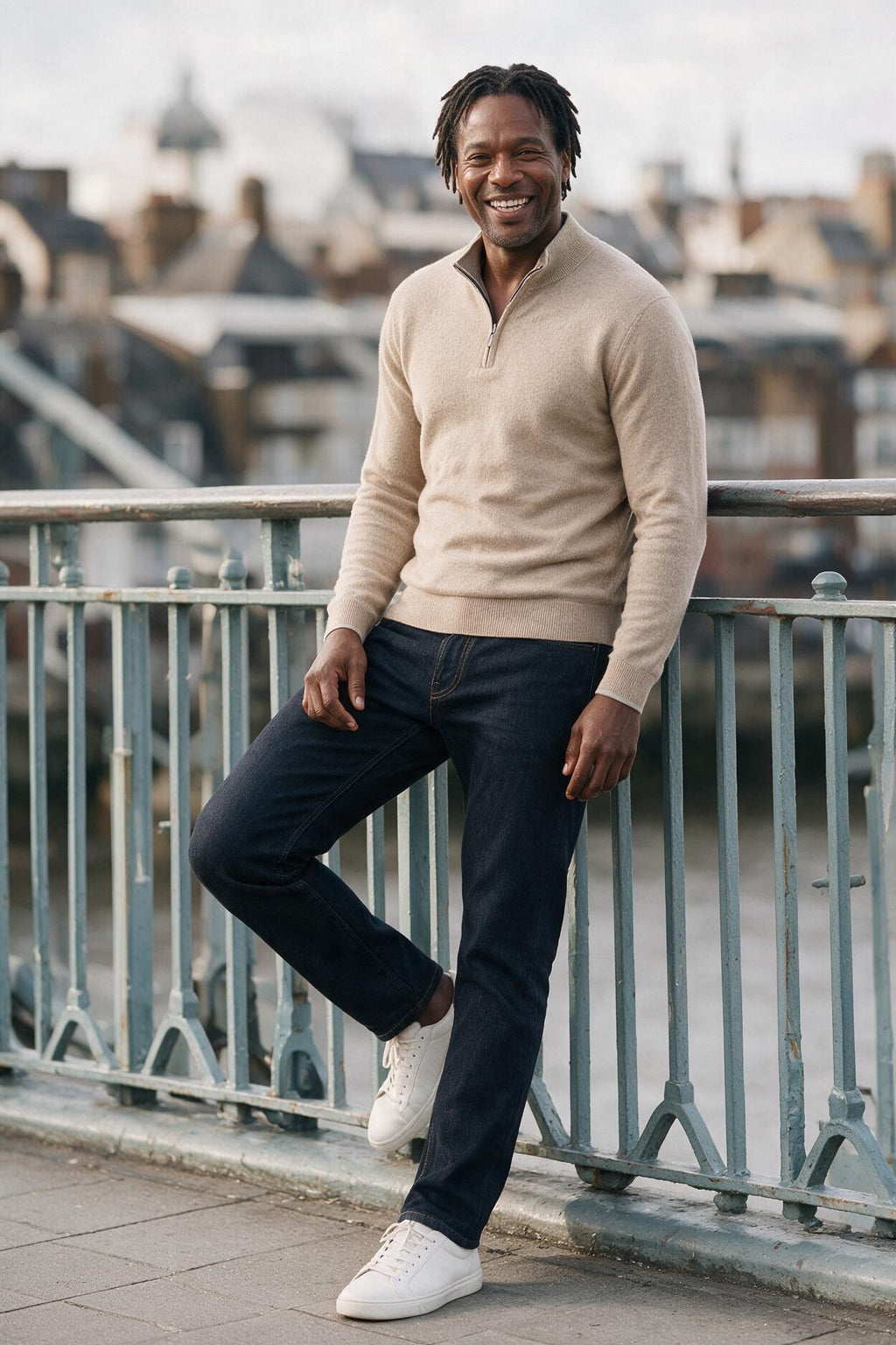 SOLTERI Davy | Men's Cozy Quarter Zip Knit Pullover