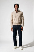 SOLTERI Grayson - Quarter-Zip Knit Pullover - Beige