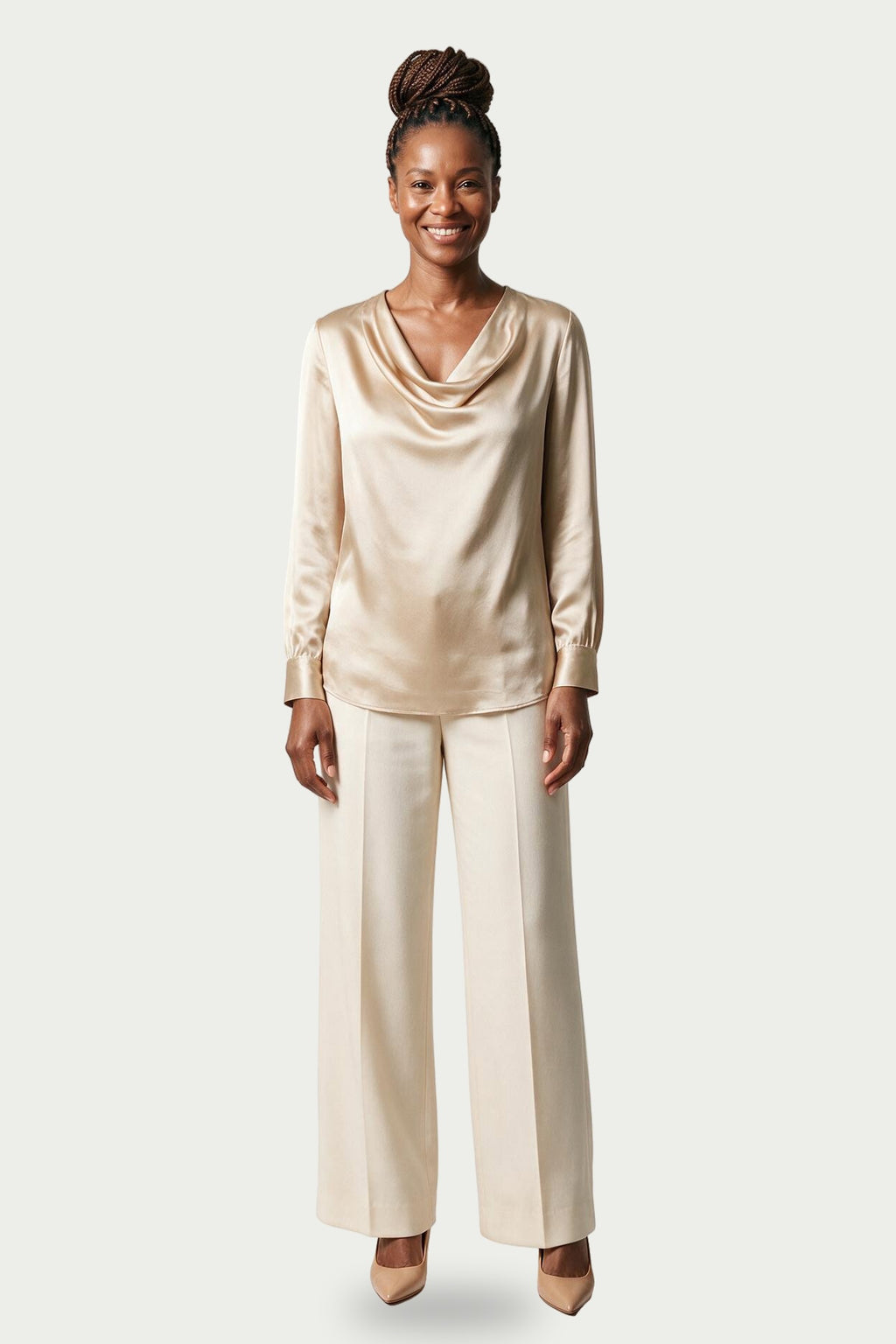 SOLTERI Evelyn - Cowl Neck Blouse