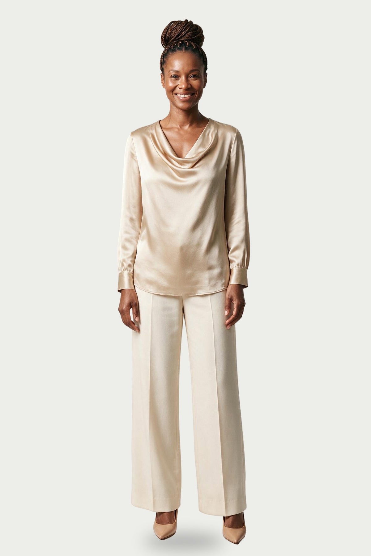 SOLTERI Evelyn - Cowl Neck Blouse