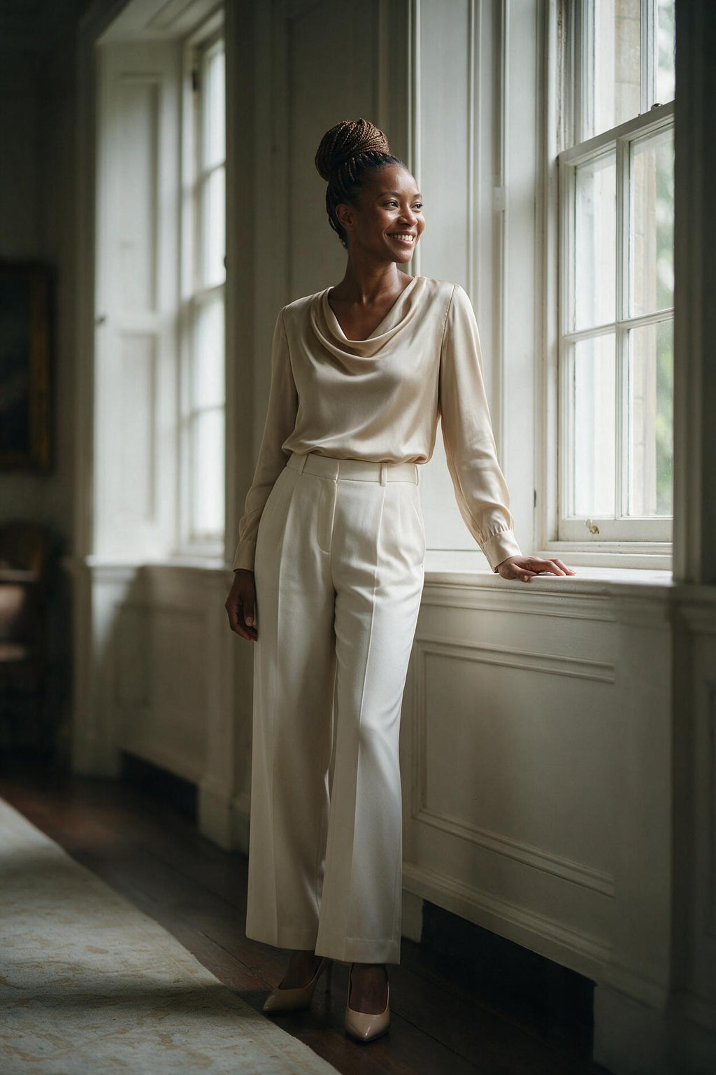 SOLTERI Evelyn - Cowl Neck Blouse