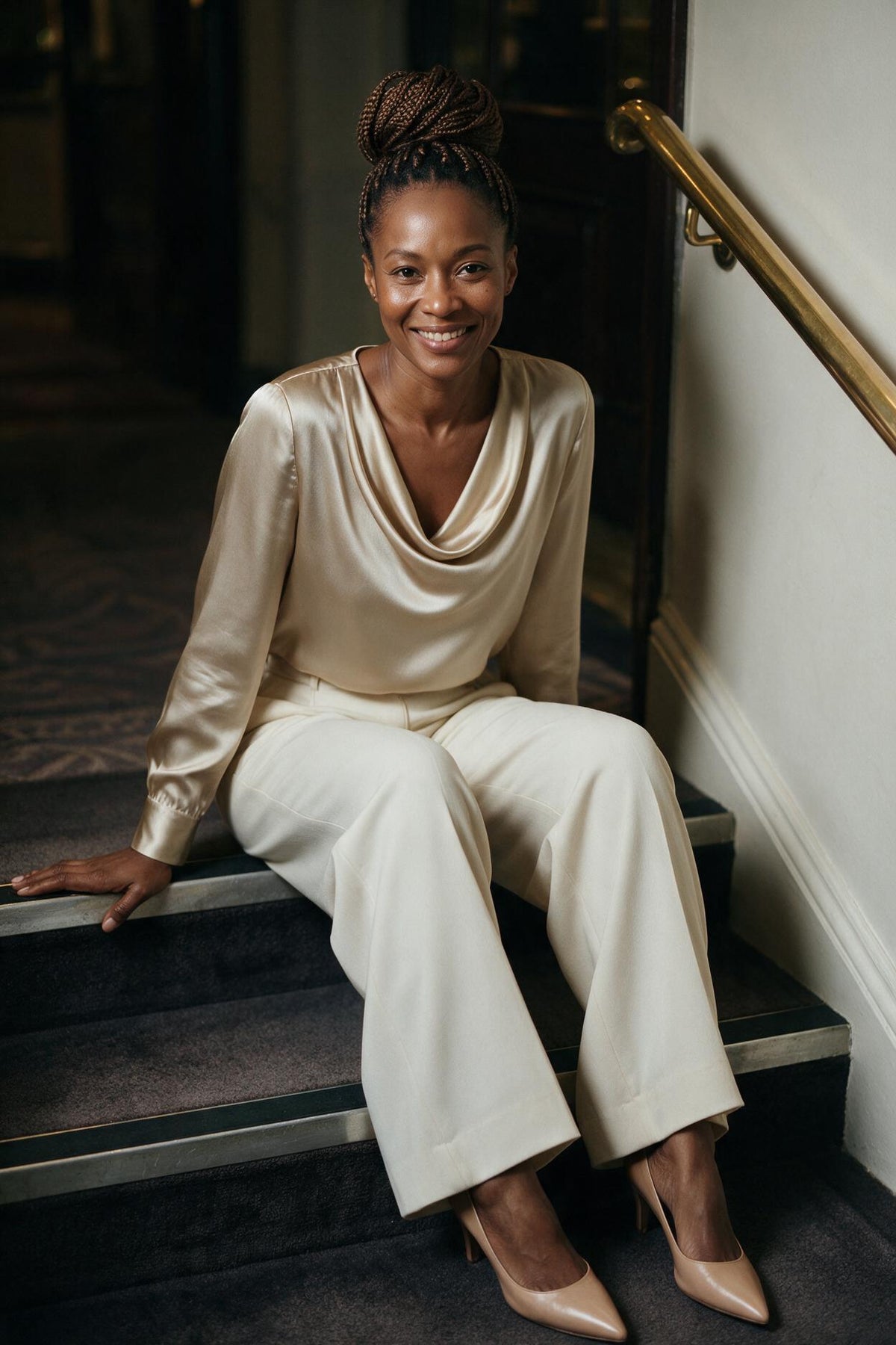 SOLTERI Evelyn - Cowl Neck Blouse