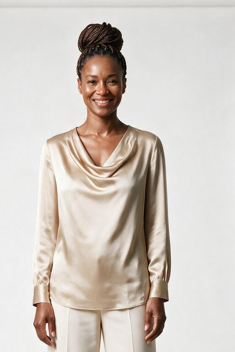 SOLTERI Evelyn - Cowl Neck Blouse