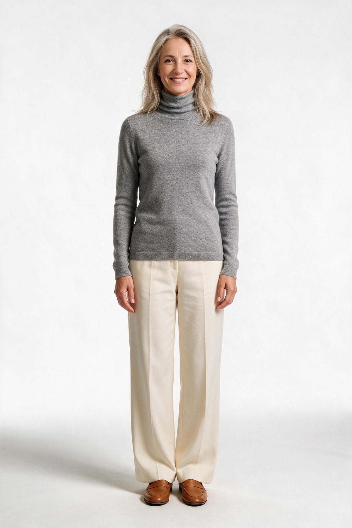 SOLTERI Soft Thin Knit Cashmere Sweater