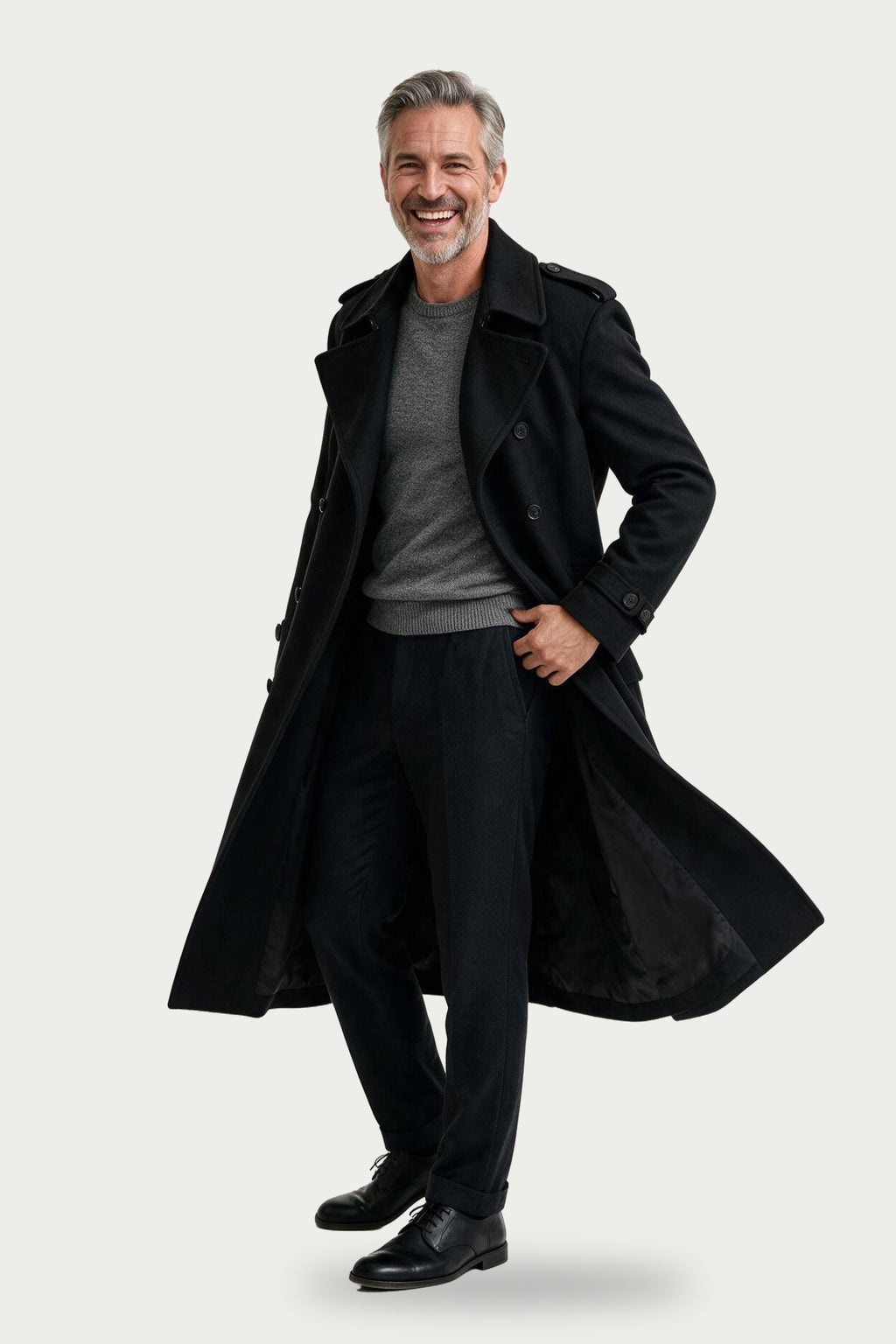 SOLTERI Ashcroft - Double-Breasted Trench Coat