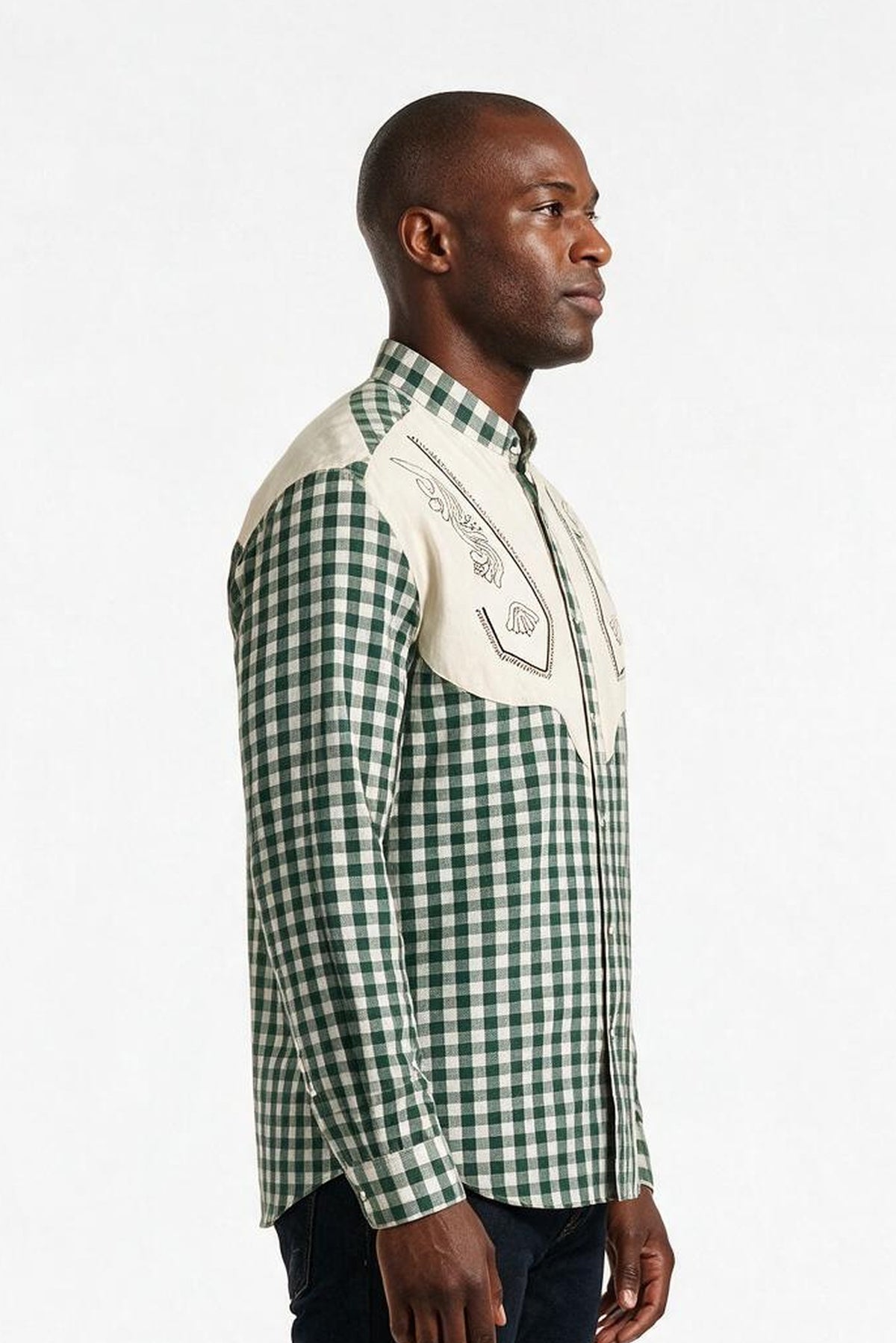 SOLTERI Emil - Embroidered Yoke Trachten Shirt