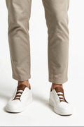 SOLTERI Fairfax - Low-Lacing Leather Sneaker - White