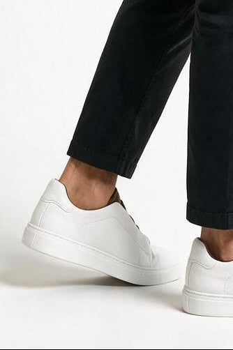 SOLTERI Fairfax - Low-Lacing Leather Sneaker - White