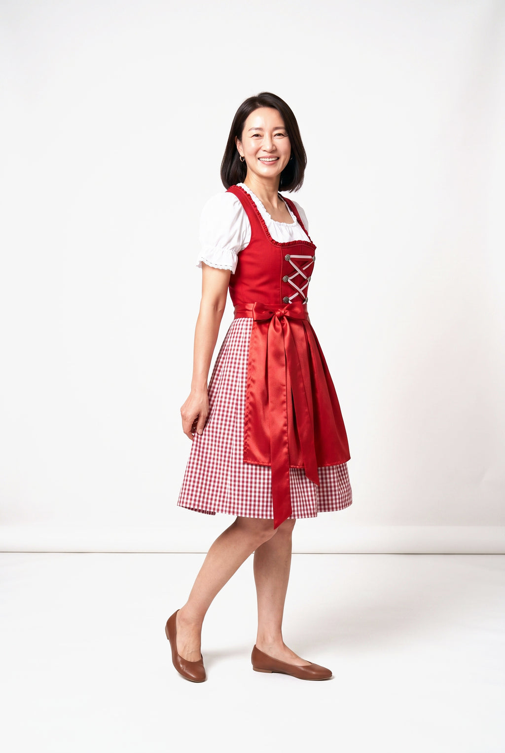 SOLTERI Franziska - Elegant Lace Up Dirndl Dress