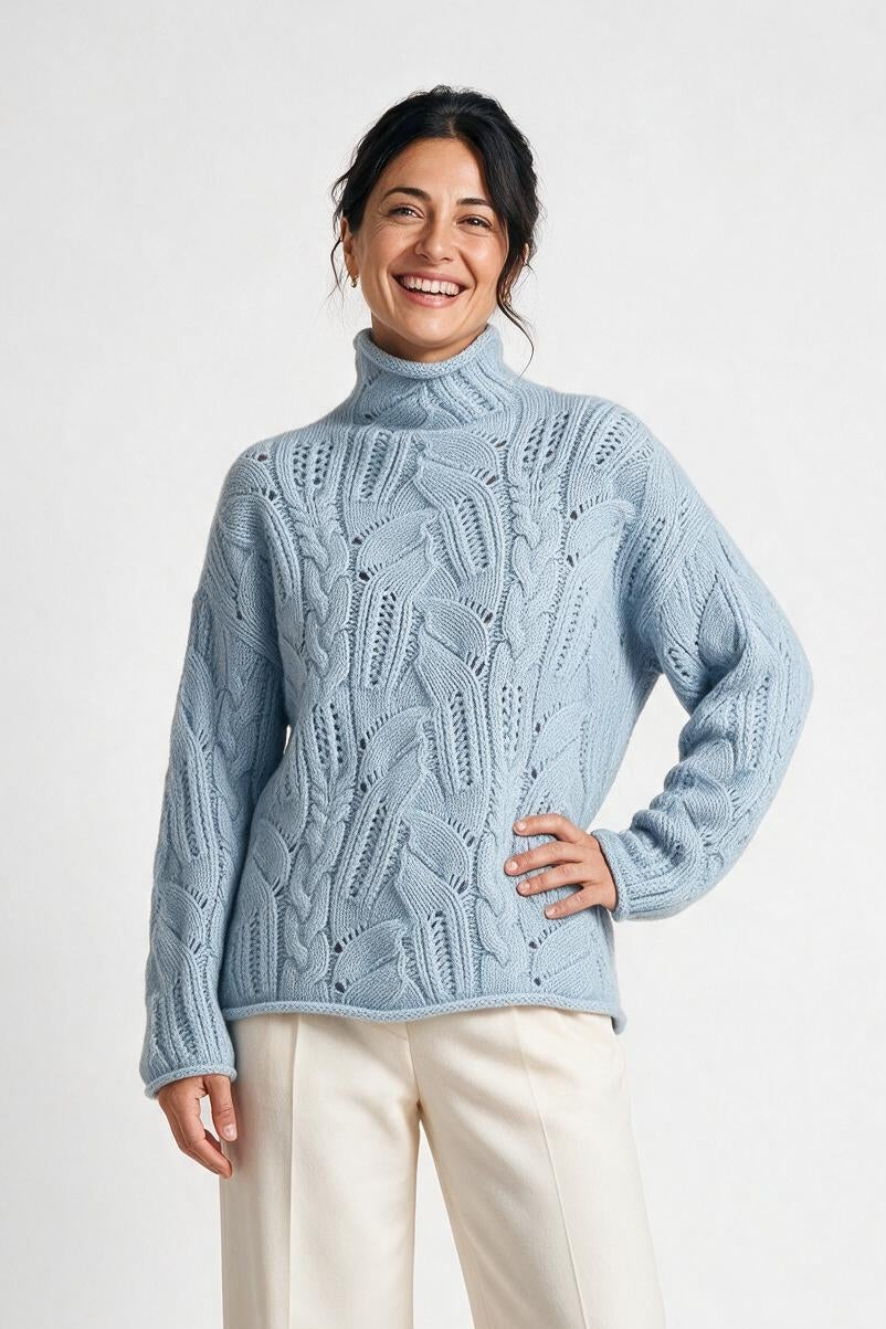 SOLTERI Damen Kaschmirpullover - Premium Feinstrick - Klassisch-Elegant
