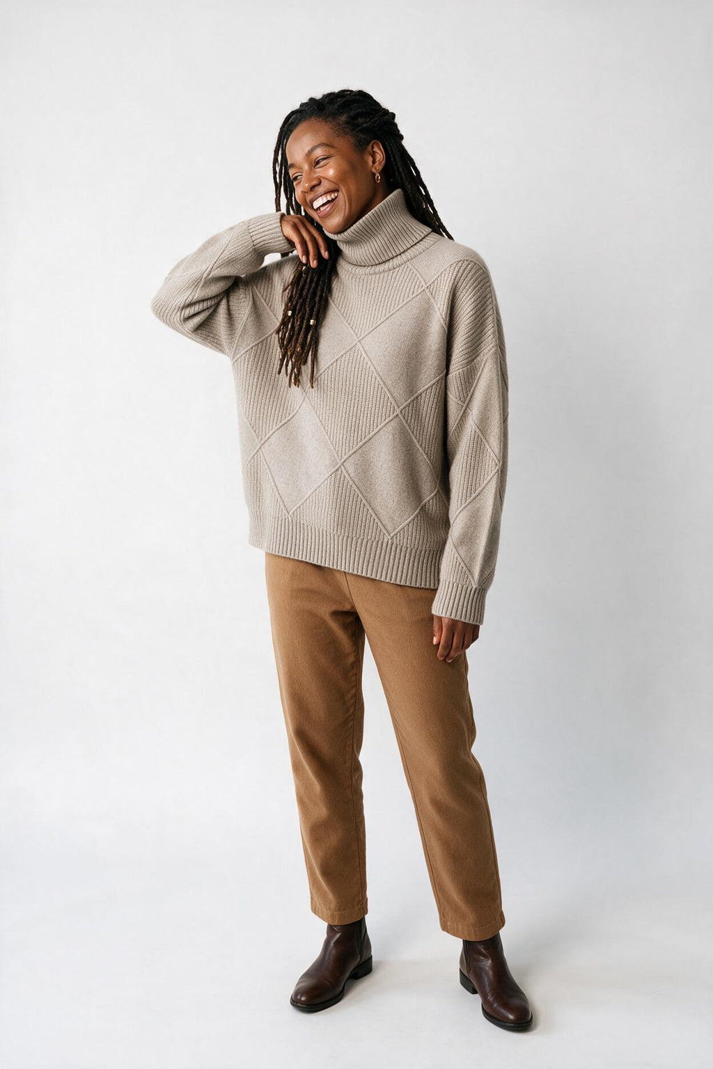 SOLTERI Kuscheliger Kaschmir Damen Rollkragenpullover