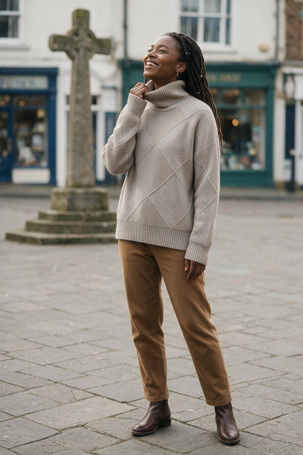 SOLTERI Kuscheliger Kaschmir Damen Rollkragenpullover