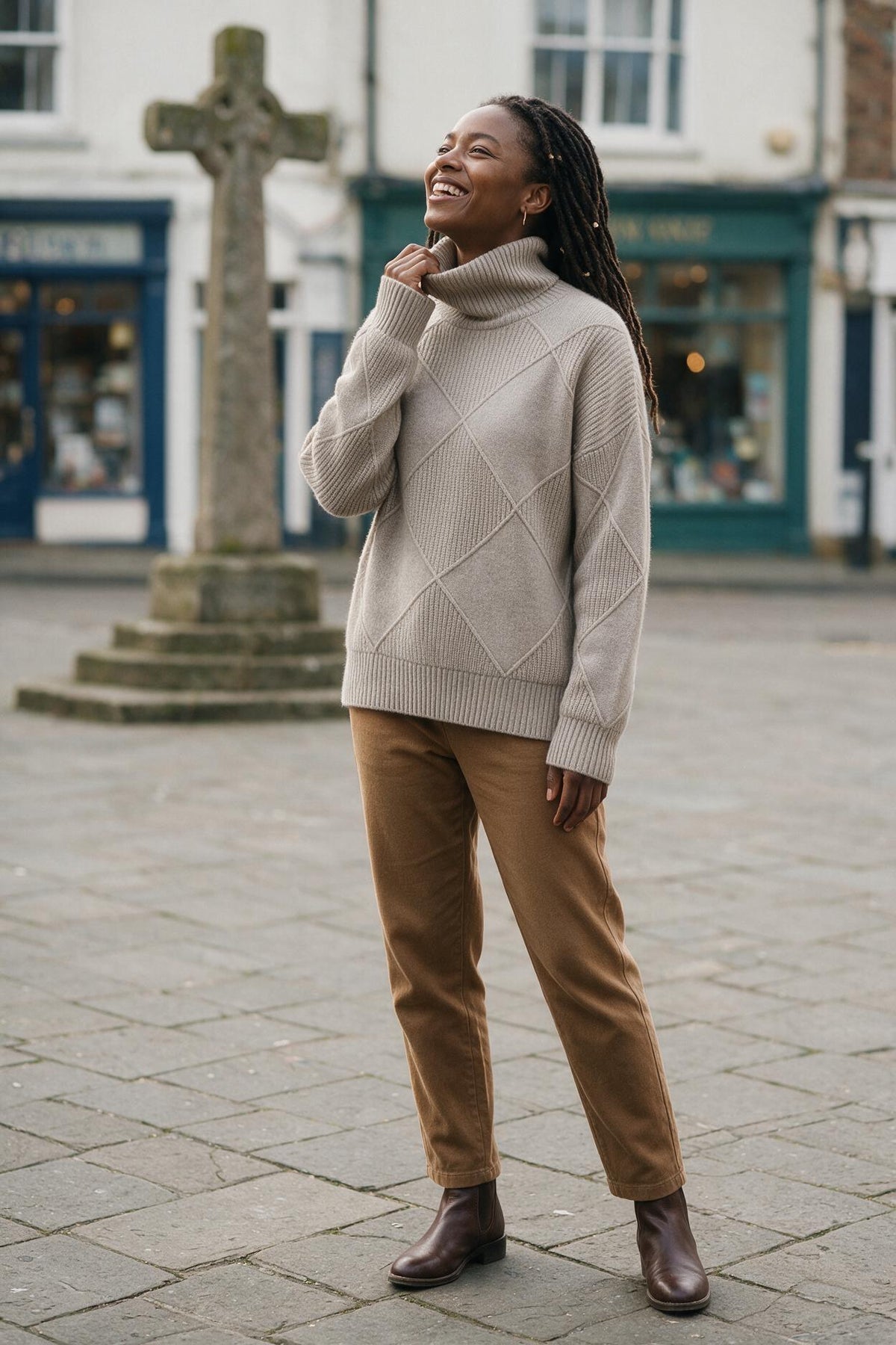 SOLTERI Kuscheliger Kaschmir Damen Rollkragenpullover