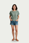 SOLTERI Maren - Broderie-Texture Relaxed Tee