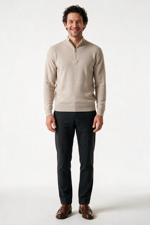SOLTERI Men's Half-Zip Sweater