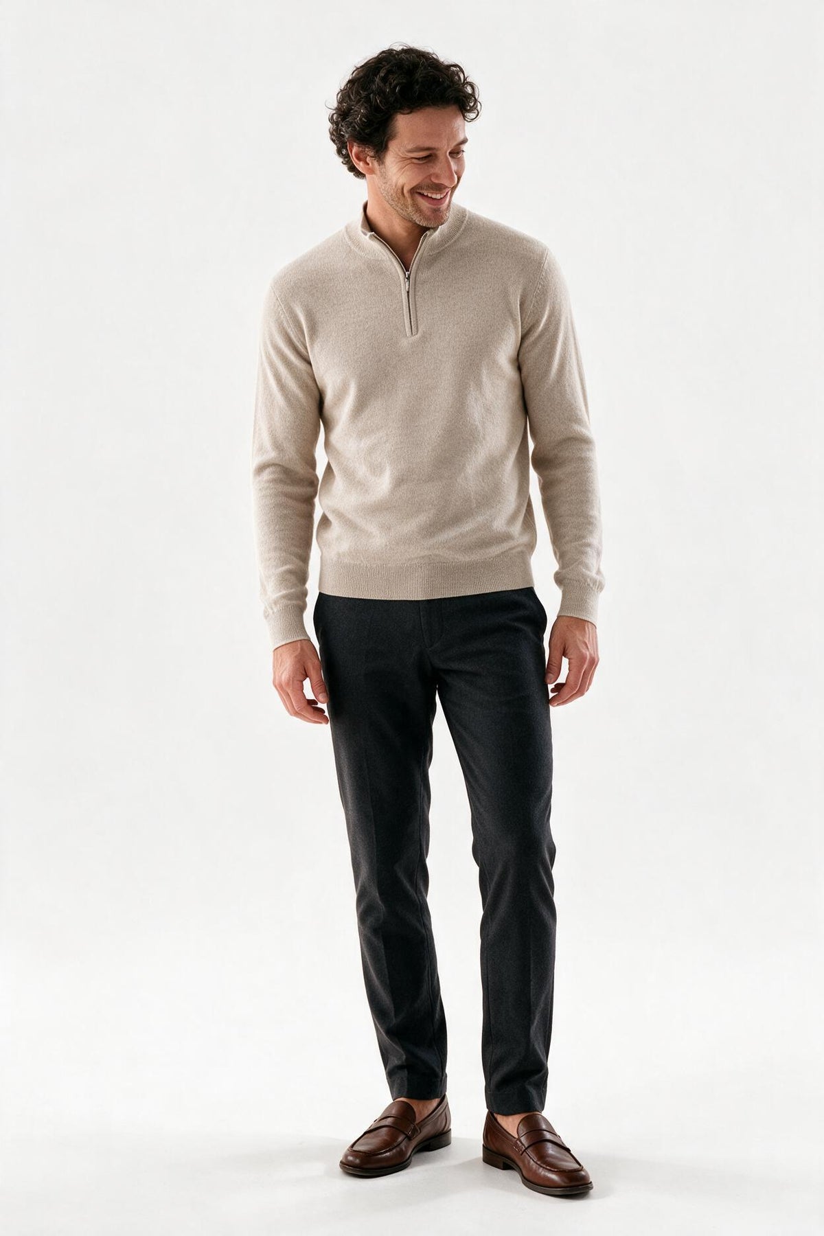 SOLTERI Men's Half-Zip Sweater