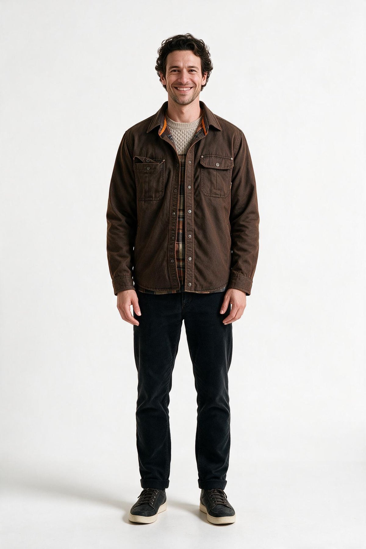 SOLTERI Rutherford - Waxed Trucker Jacket - Coffee