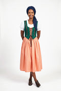 SOLTERI Greta - Elegant Rose Embroidered Dirndl Dress
