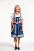 SOLTERI Heidi - Elegant Blue Plaid Dirndl Set