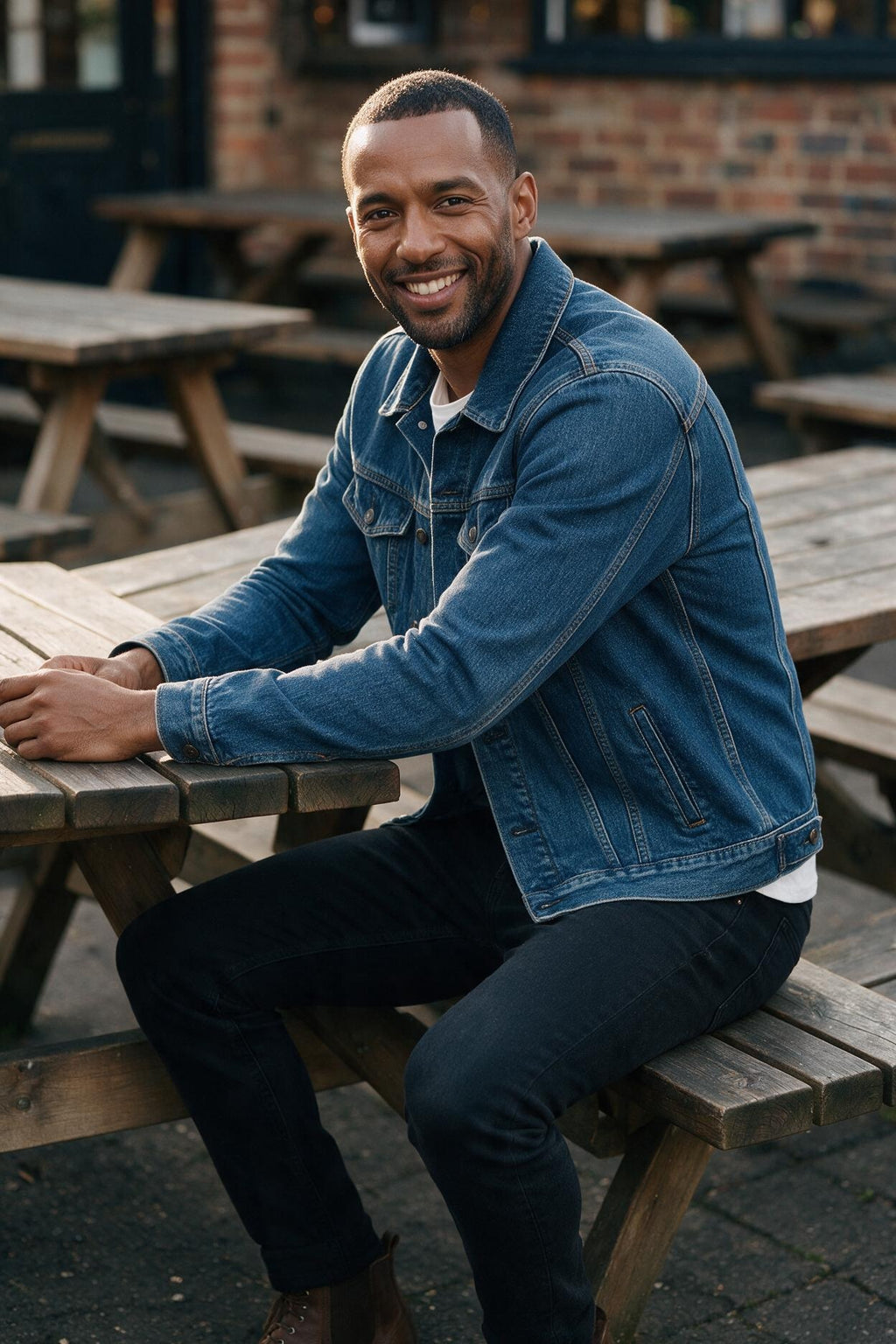 SOLTERI Weston - Classic Fit Denim Trucker Jacket
