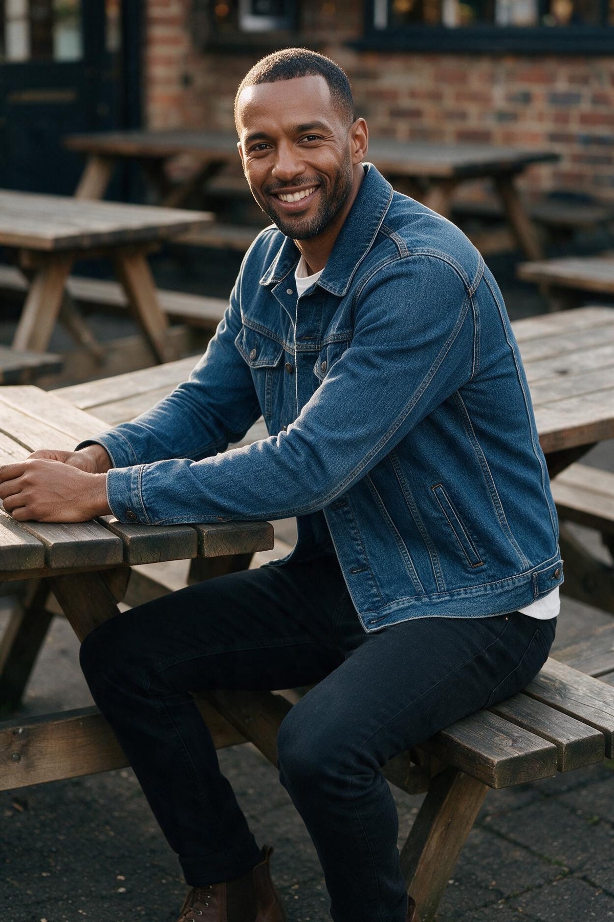 SOLTERI Weston - Classic Fit Denim Trucker Jacket