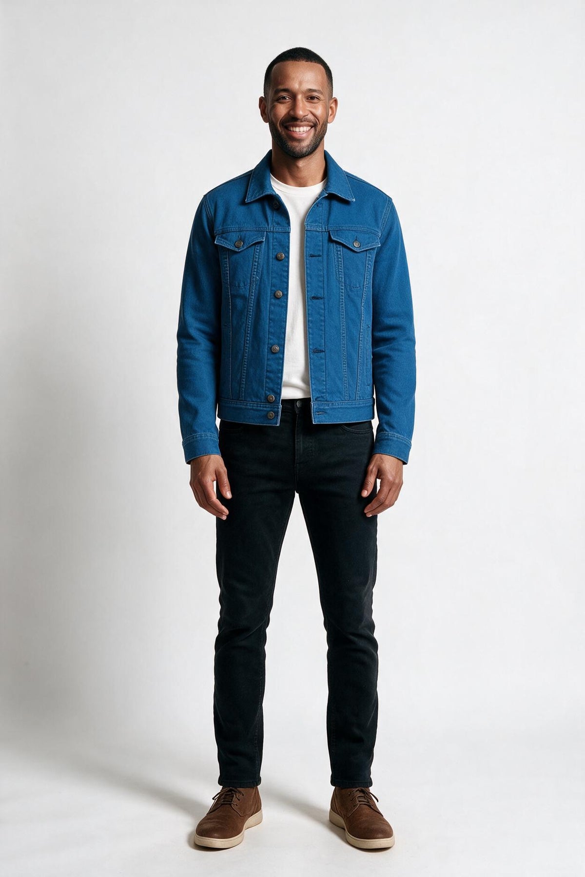 SOLTERI Weston - Classic Fit Denim Trucker Jacket - Blue